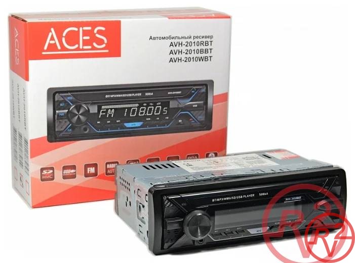 Головное устройство ACES AVH-2010WBT 4*50 вт, 1 din